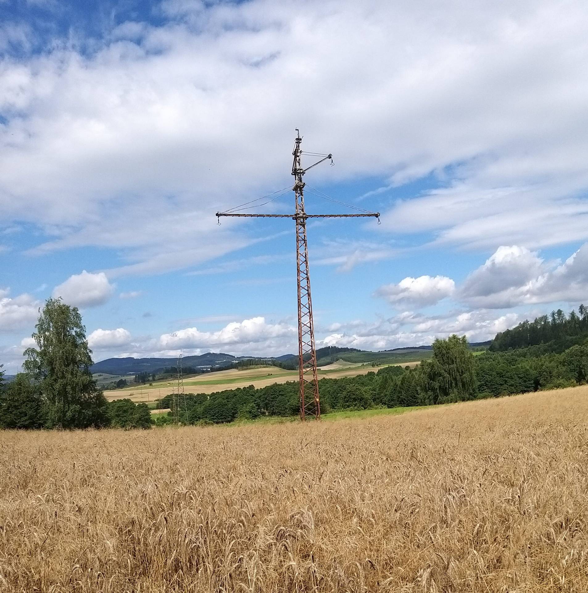 110 kV overhead power line Boguszów – Podzamcze/Marciszów, route of the Boguszów – Marciszów line – el.demo.weblegend.pl